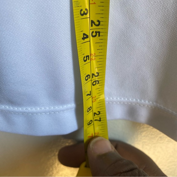 Tesla White V-Neck Men's X-Large Performance Tee - Picture 6 of 6